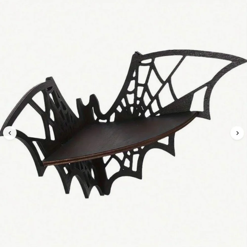 Corner Bat Floating Shelf Brown NWT